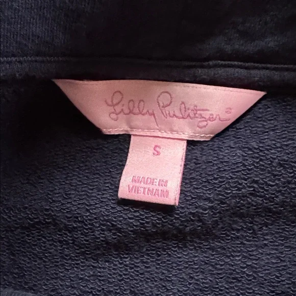 Lilly Pulitzer Navy Skipper Popover, size S, good condition - Picture 4 of 5